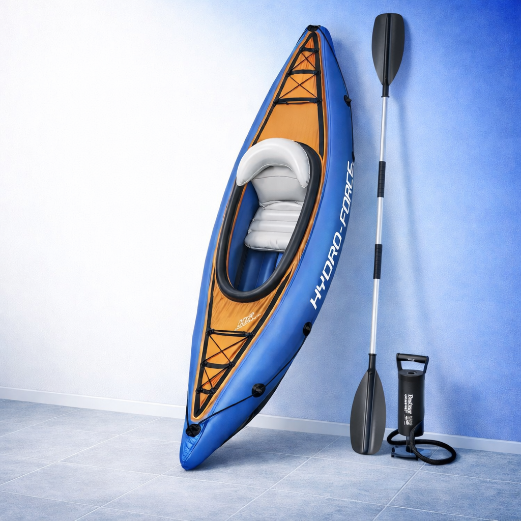 Aufblasbares Kajak 1x Paddel & 1x Pumpe